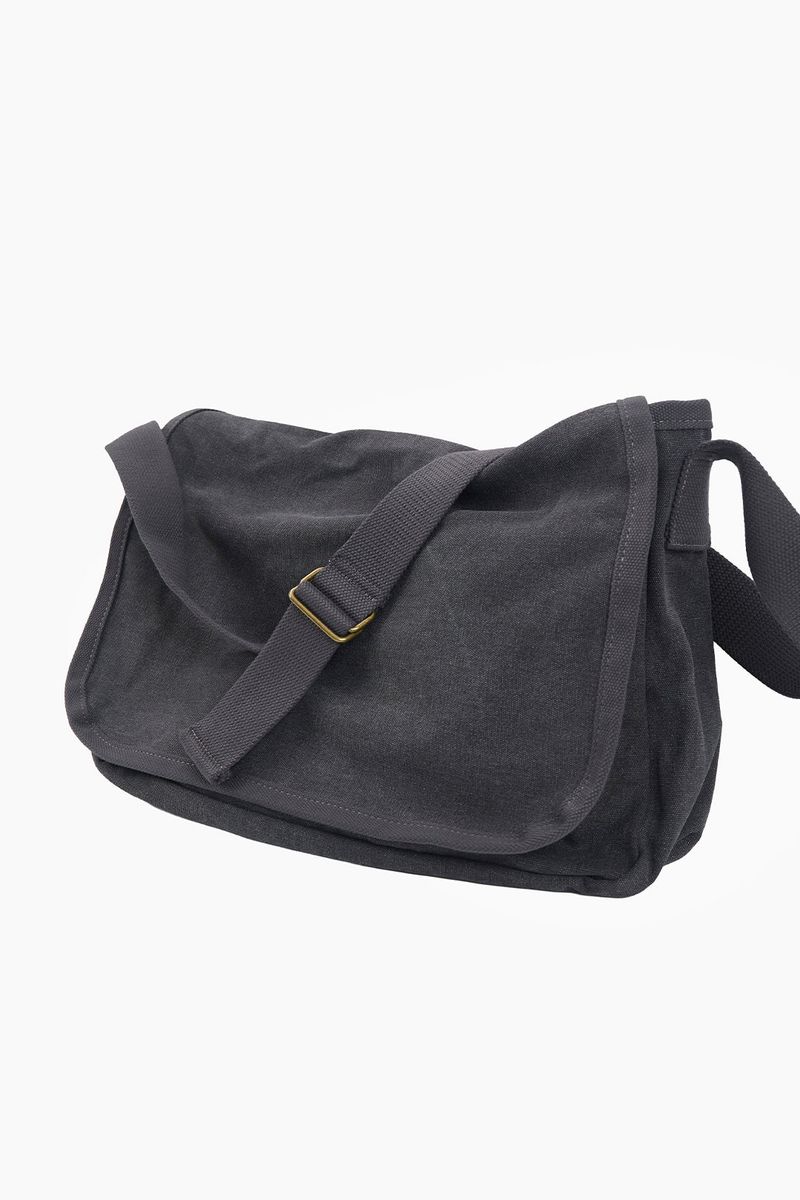 Solid canvas cross bag