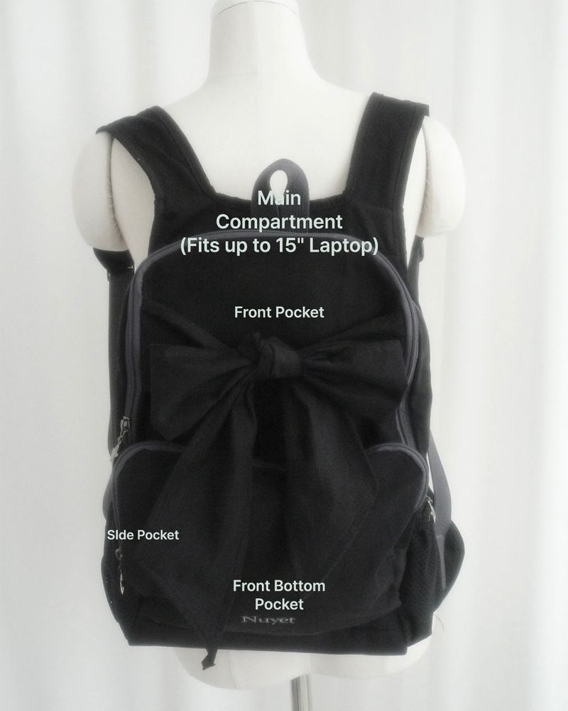 Soft Ribbon backpack _ Black