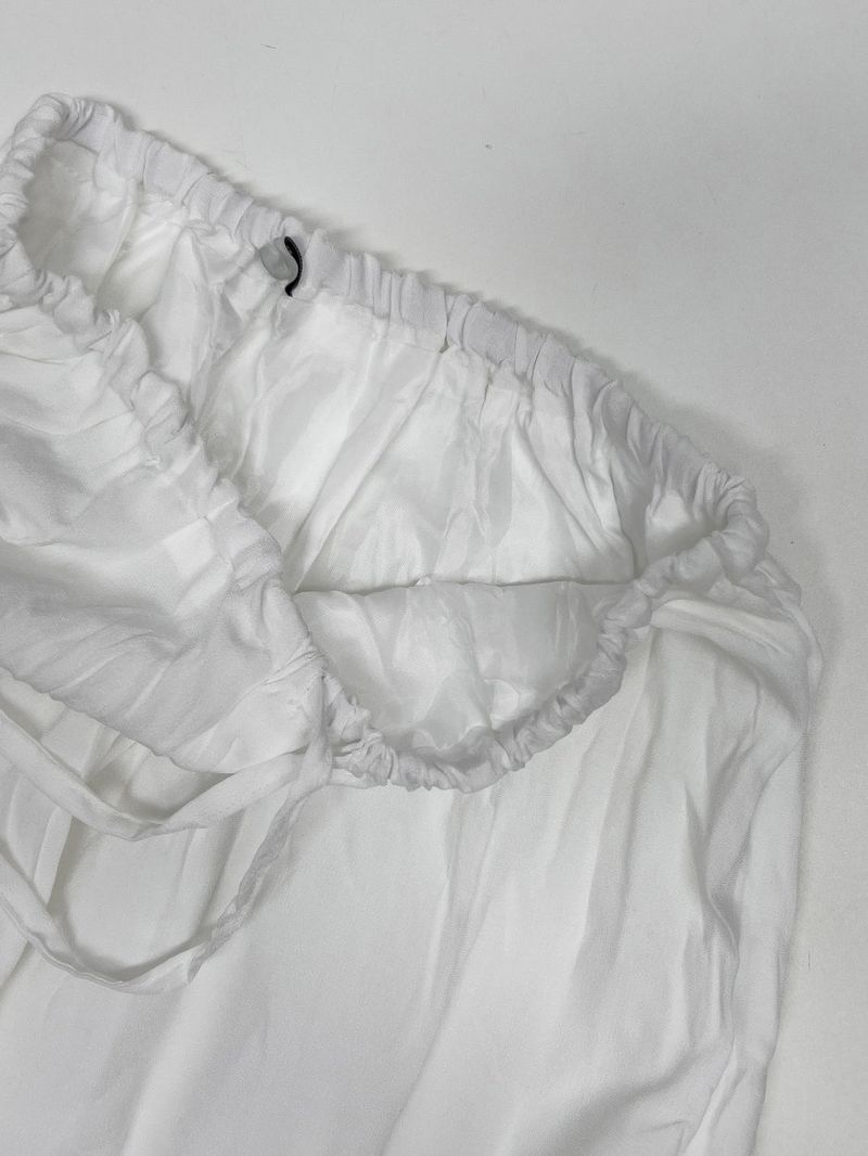 Wrinkle Banding Midi Skirt