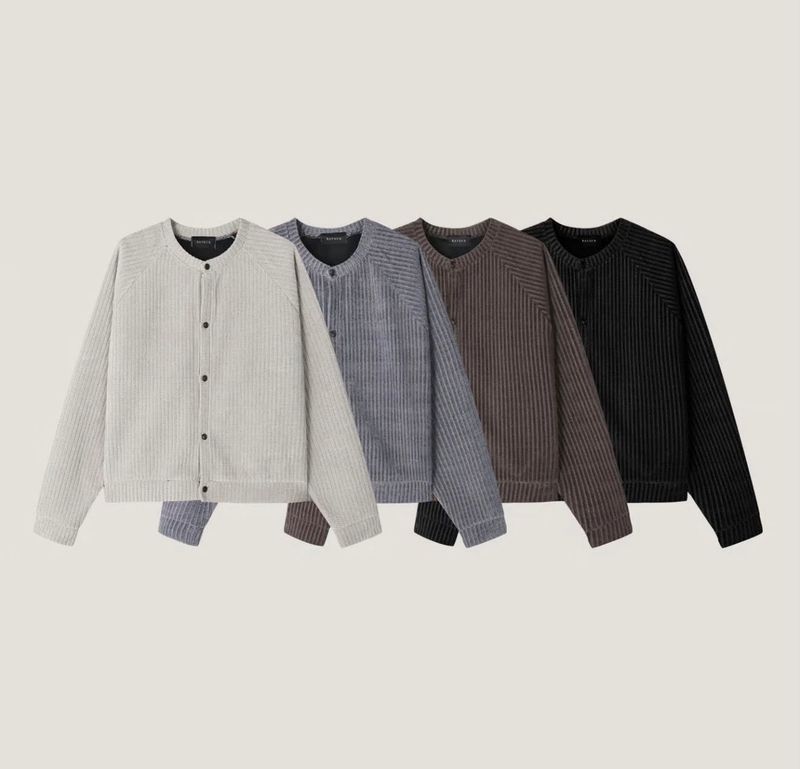 Vintage Ribbed Crewneck Knit Sweater