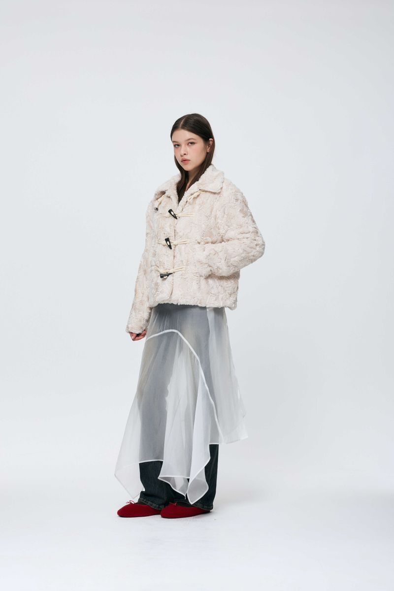COZY FUR JACKET / BEIGE