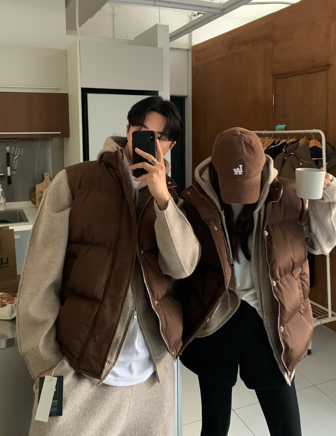 LOOKPLE（ルックプル）の「アワーケースストリングウェロンパデッドベスト（ジャケット/アウター）」