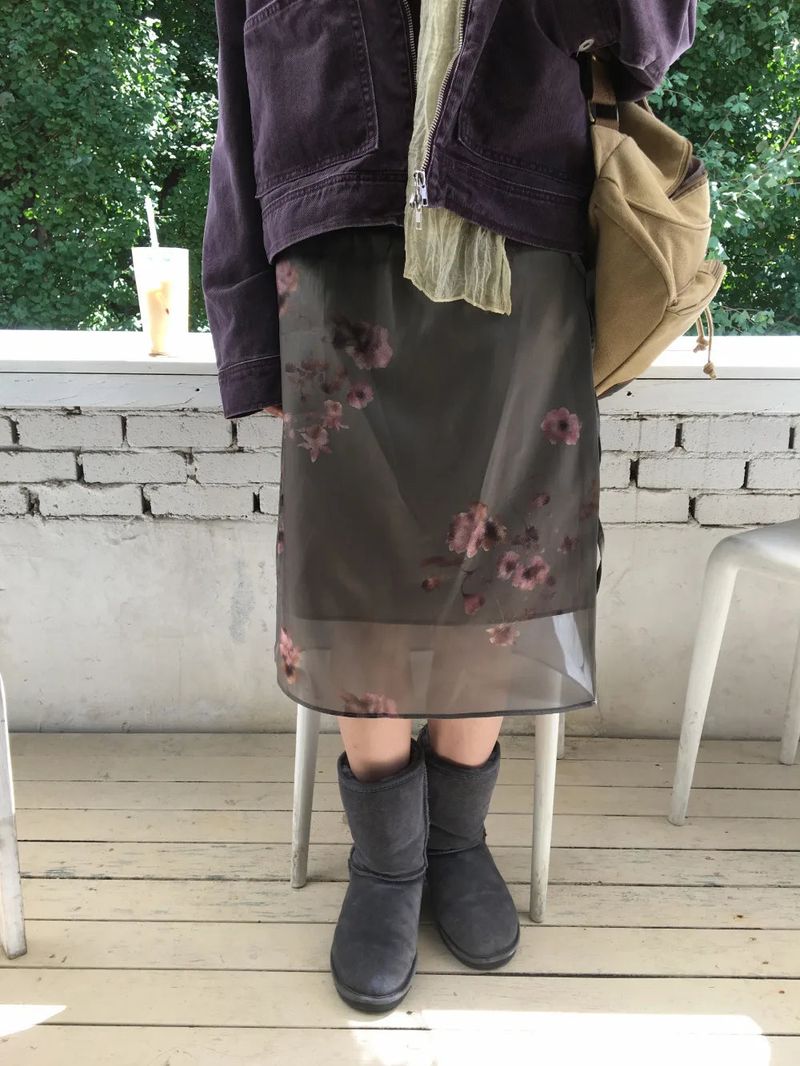 DUGGY（ダギー）の「Neko Flower Midi Skirt（Skirts）」