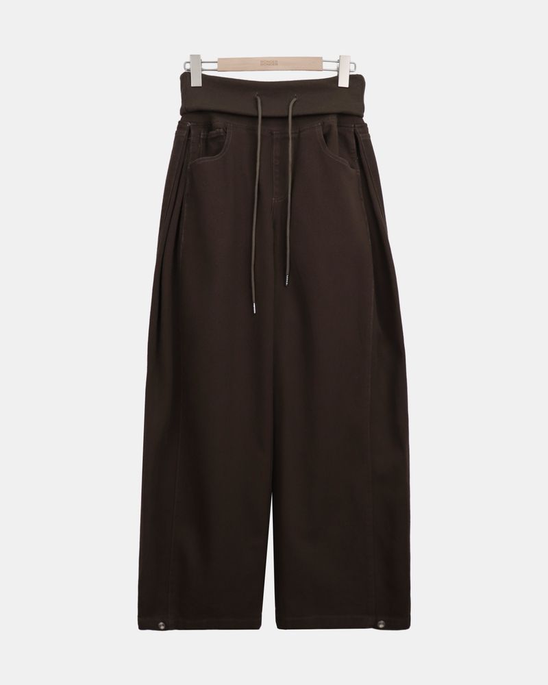 Yuern Folding Wide-Leg Pants