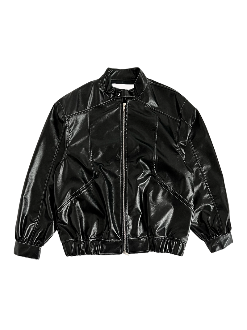 Mase Stitch Leather Coating Jacket (3color)