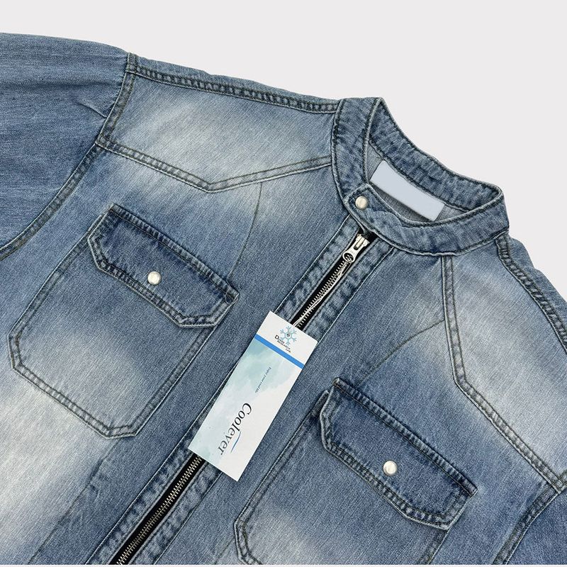 ASCLO Coolever Biker Denim Jacket (3color)