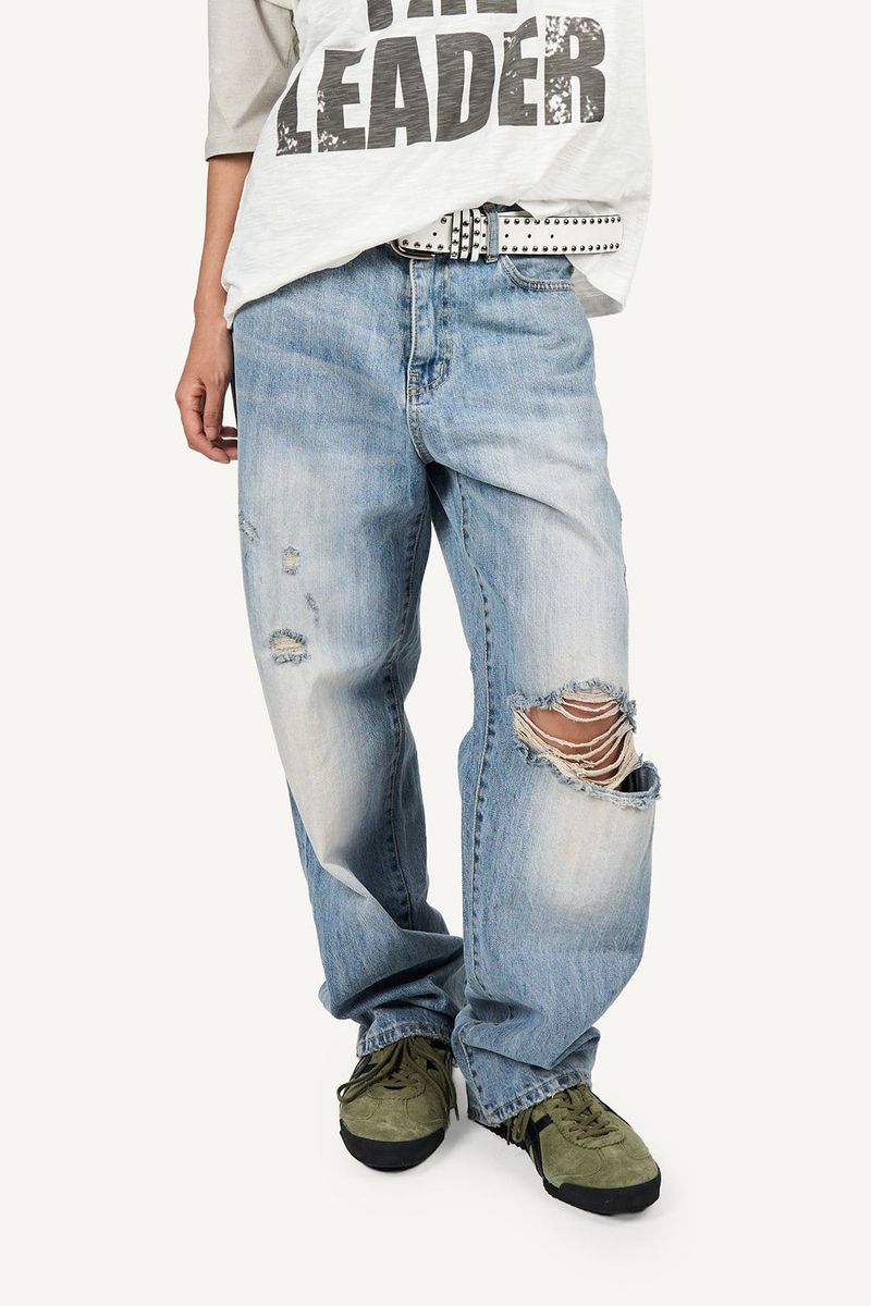 Raucohouse（ラウコハウス）の「Distressed vintage denim pants（Pants）」