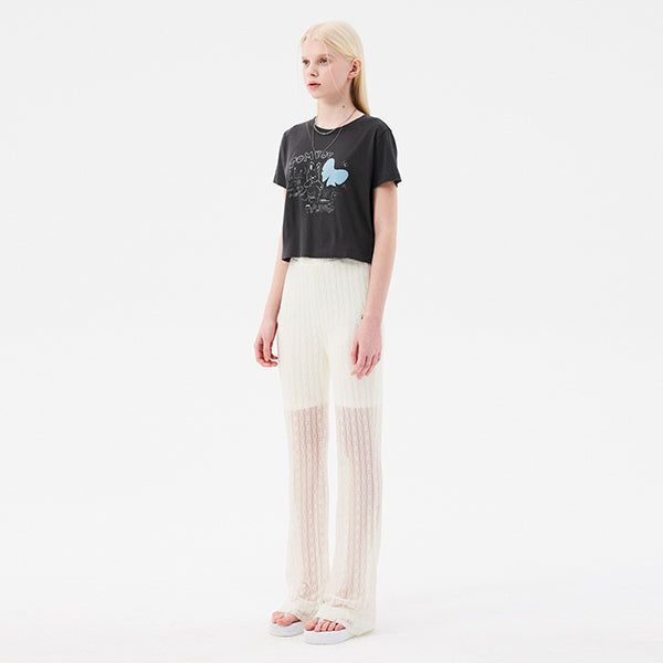 KIRSH（キルシー）の「CHERRY LACE BOOTCUT PANTS [IVORY]（Pants）」