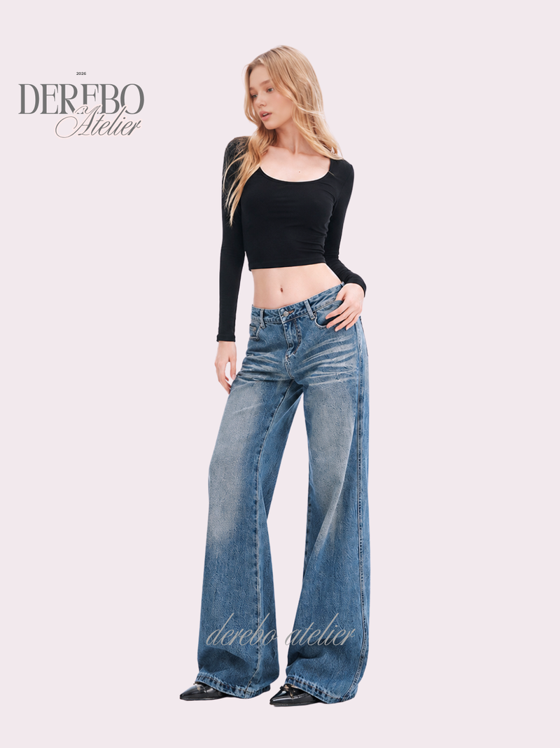 Days Light blue long fit denim pants