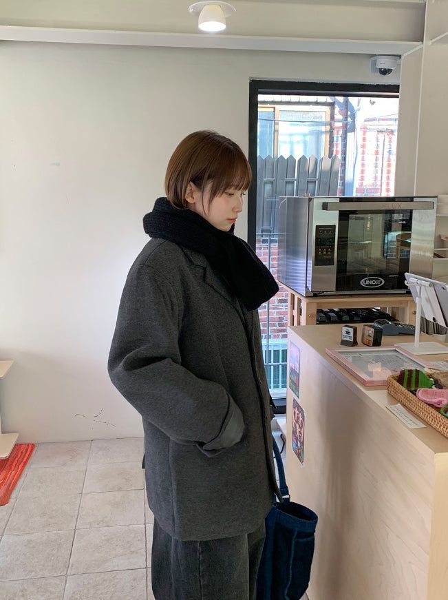 Ryukit Basic Wool Knit Muffler