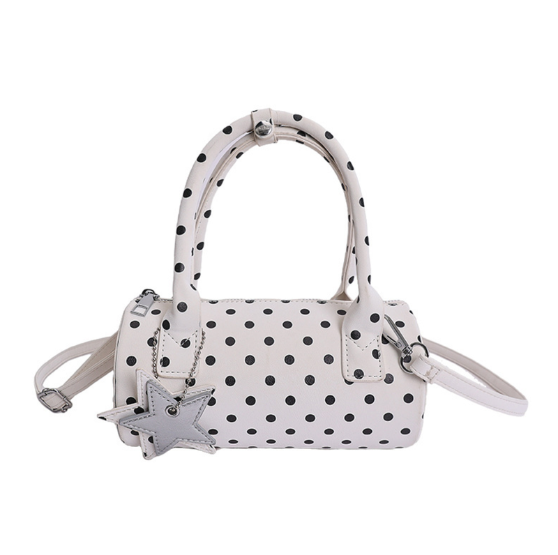 Miley Dot Barrel Bag