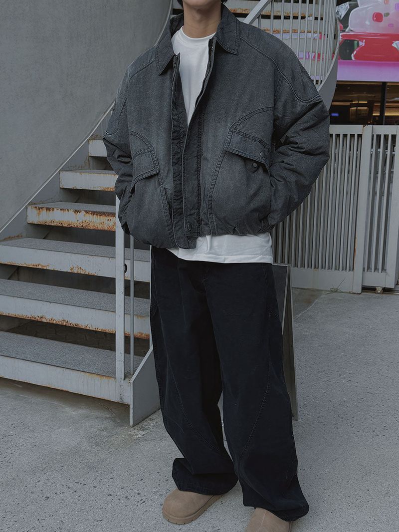 3 TAP Epic Washed Puffer Jacket