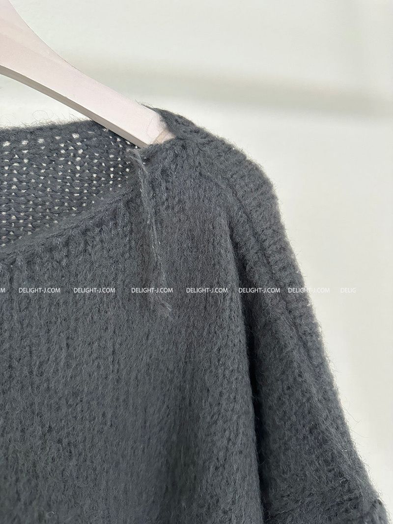 salt wool cropped knitwear