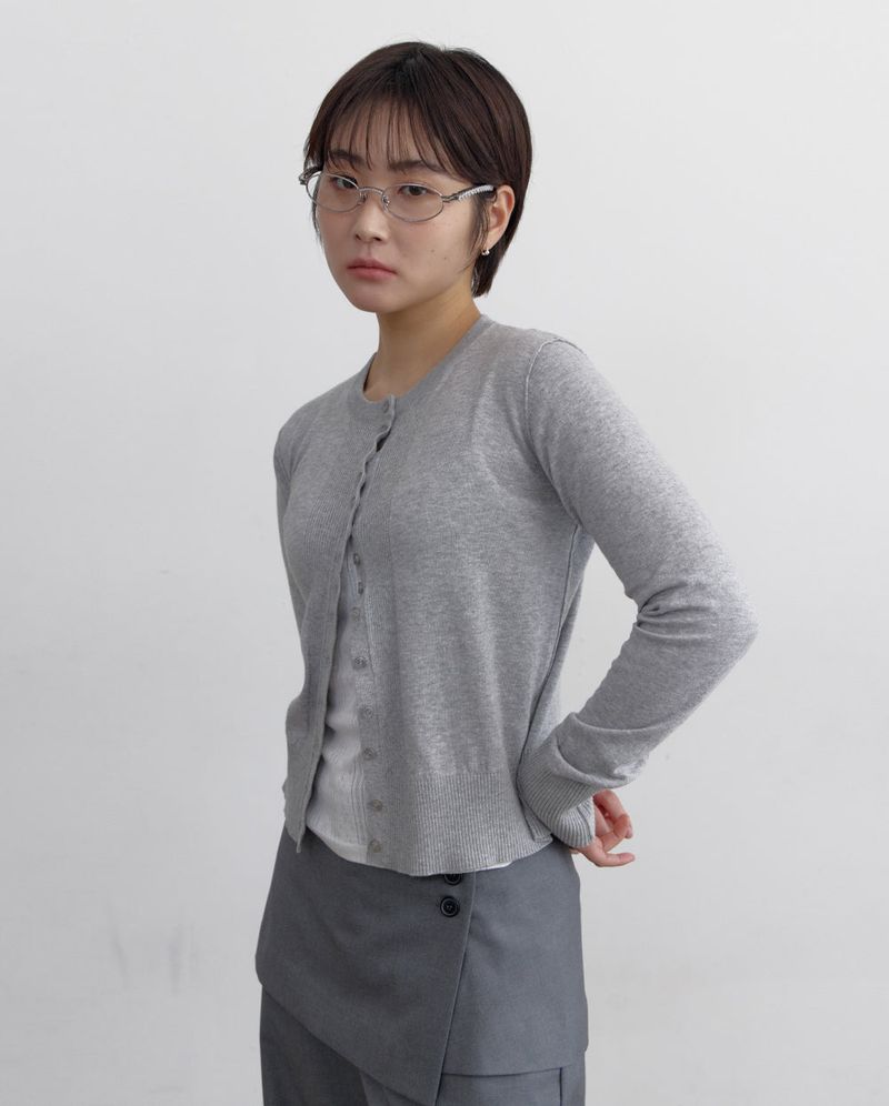 PARAKEET（パラキート）の「Multi Button Cotton Round Cardigan（Tops）」