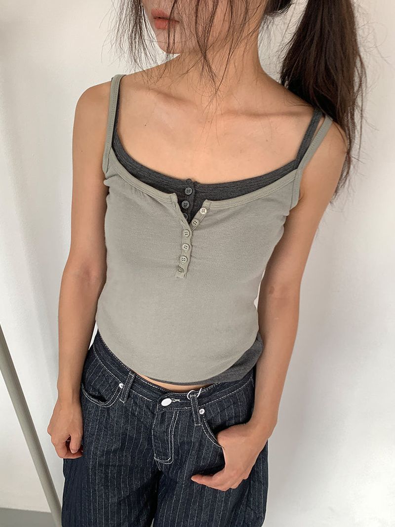 BUTTON FIT SLEEVELESS (6C)