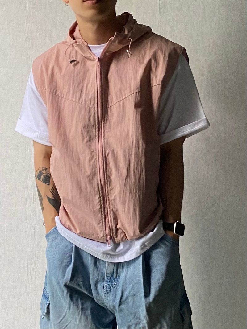 Cap Hooded Nylon Vest 4C