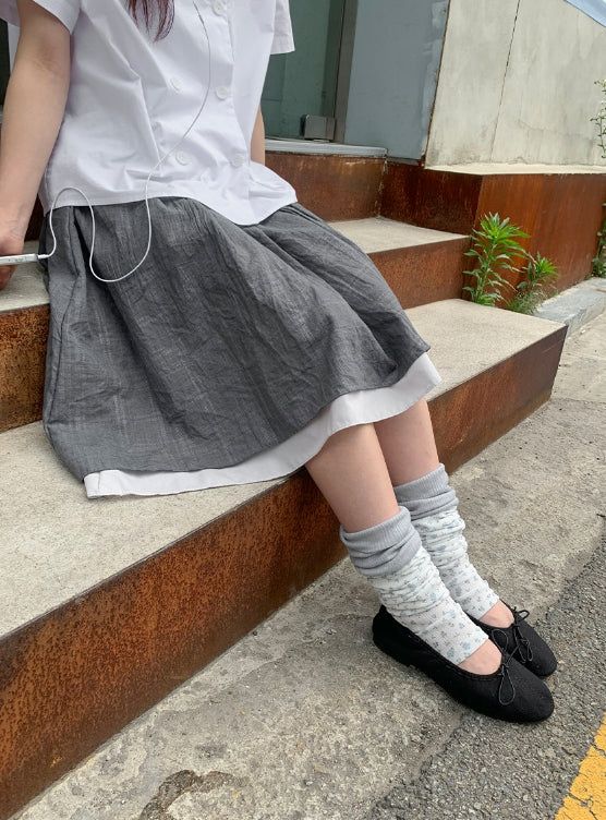 Dosen Flower Color Matching Leg Warmer
