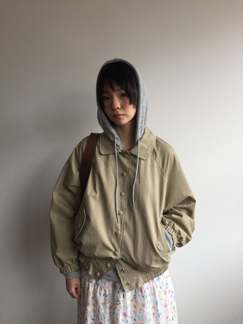 Faded Washed Curve Jacket (2color)