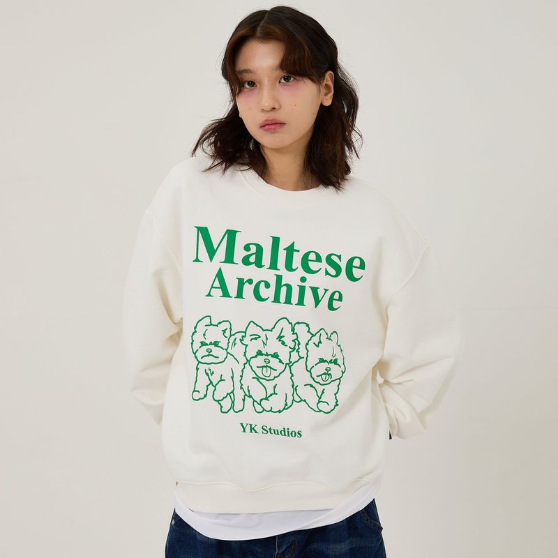 WaiKei(ワイケイ)の「Maltese archive line graphic sweatshirts(Tops)」