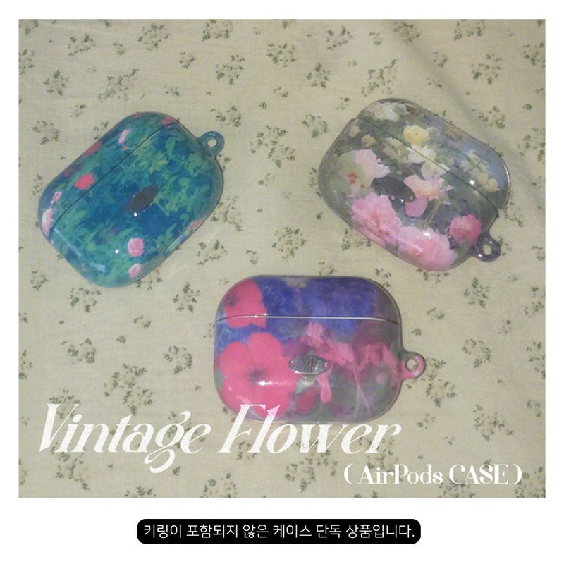[MADE] vintage flower airpods case (euphoria)