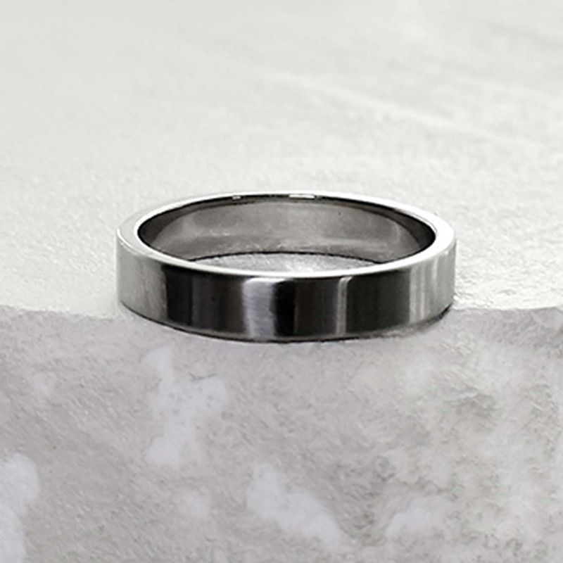 BLESSED BULLET（ブレスドブレット）の「SS-4mm None logo simple ring_N silver（Accessories）」