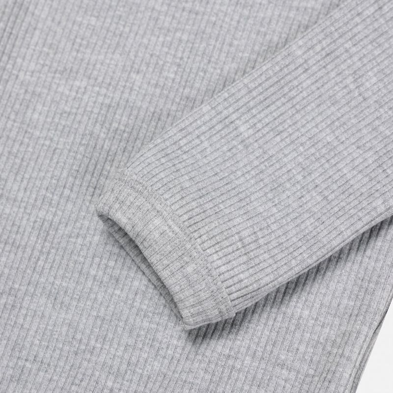 No.1362 raglan half neck zip muscle T