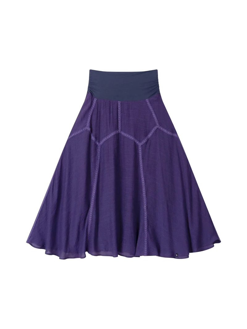 EARTHJIGU（アースジグ）の「フォレスト ロング スカート (PURPLE)（スカート）」