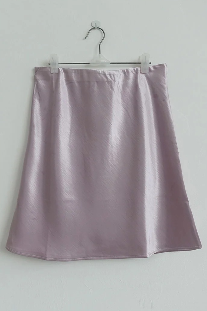 SATIN A-LINE MINI SKIRT (5COLORS!)