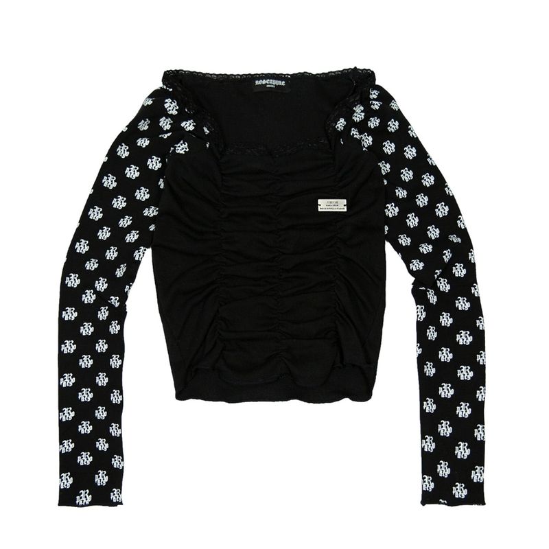203-LOGO LETTERING OFF SHOULDER