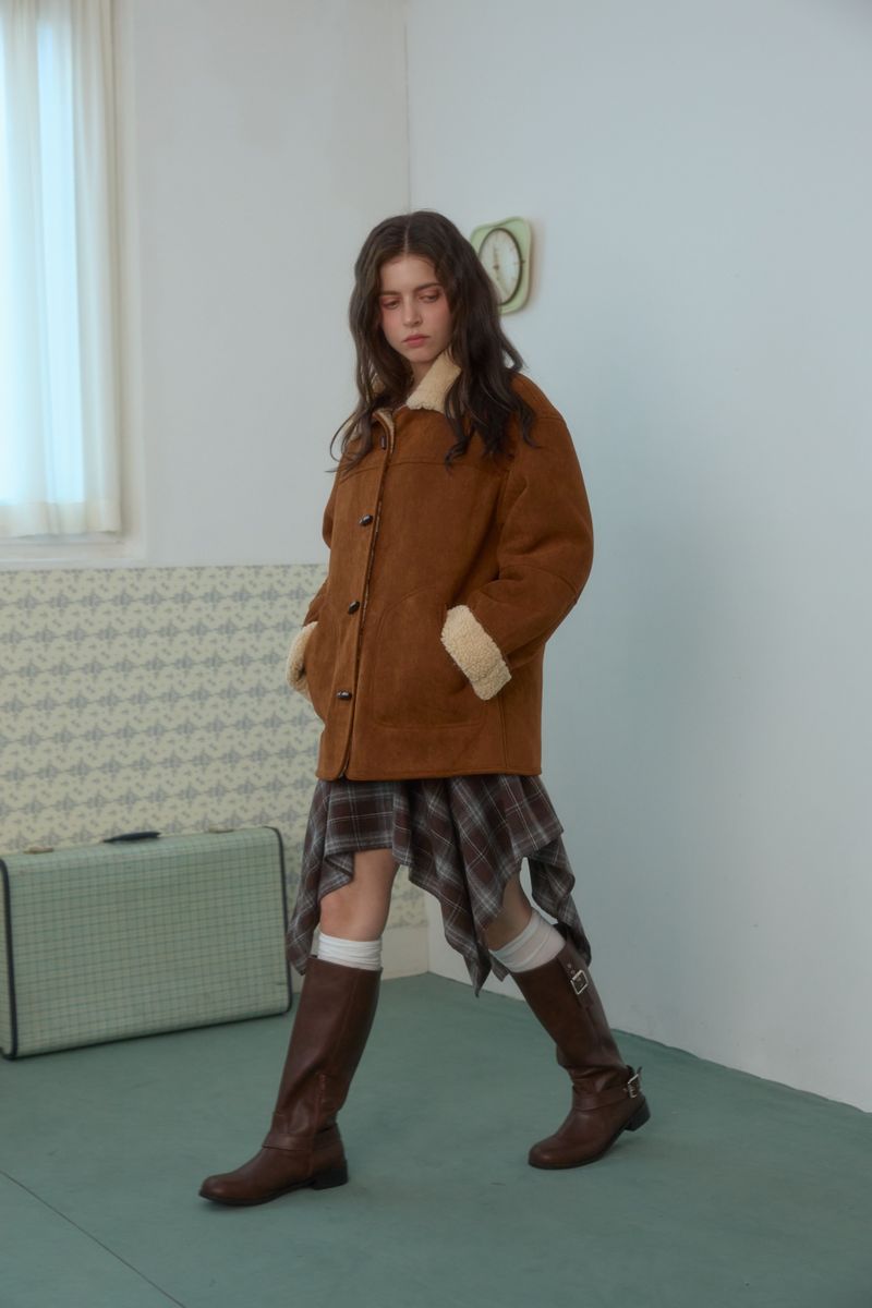 FROST CHECK LAYERED SKIRT