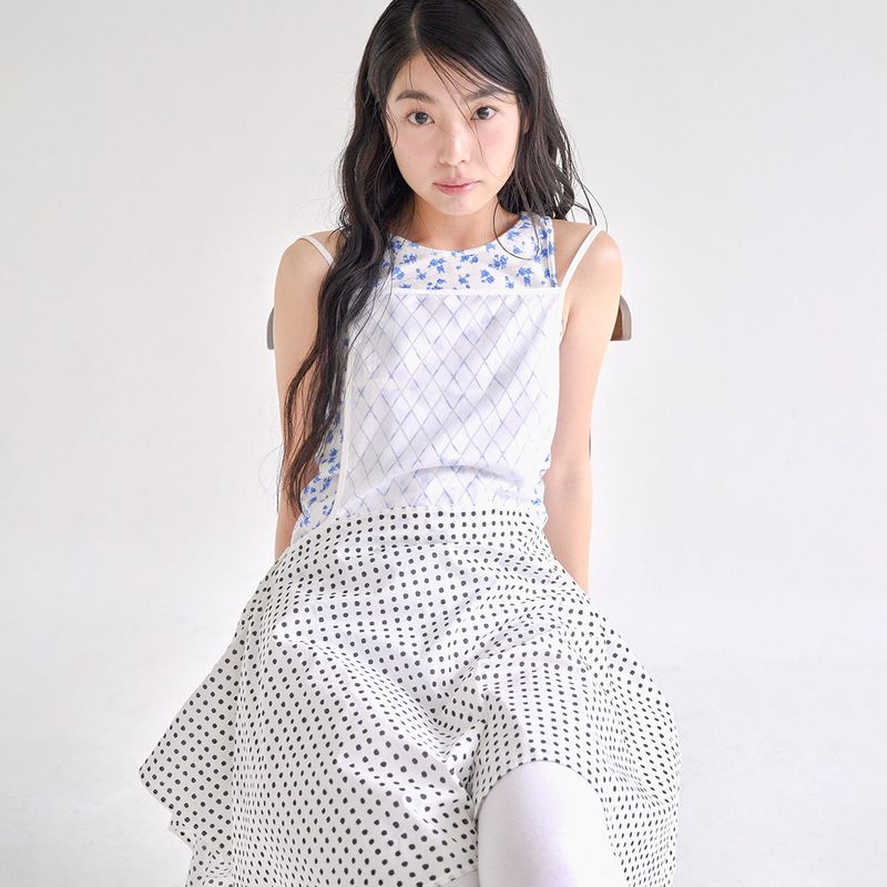 Apron dress - dot
