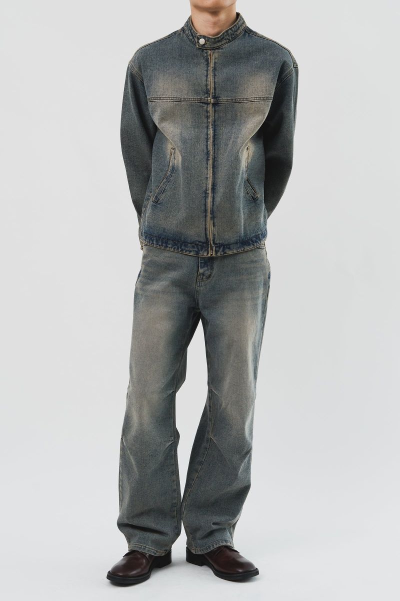 Anti Biker Denim Jacket (3color)