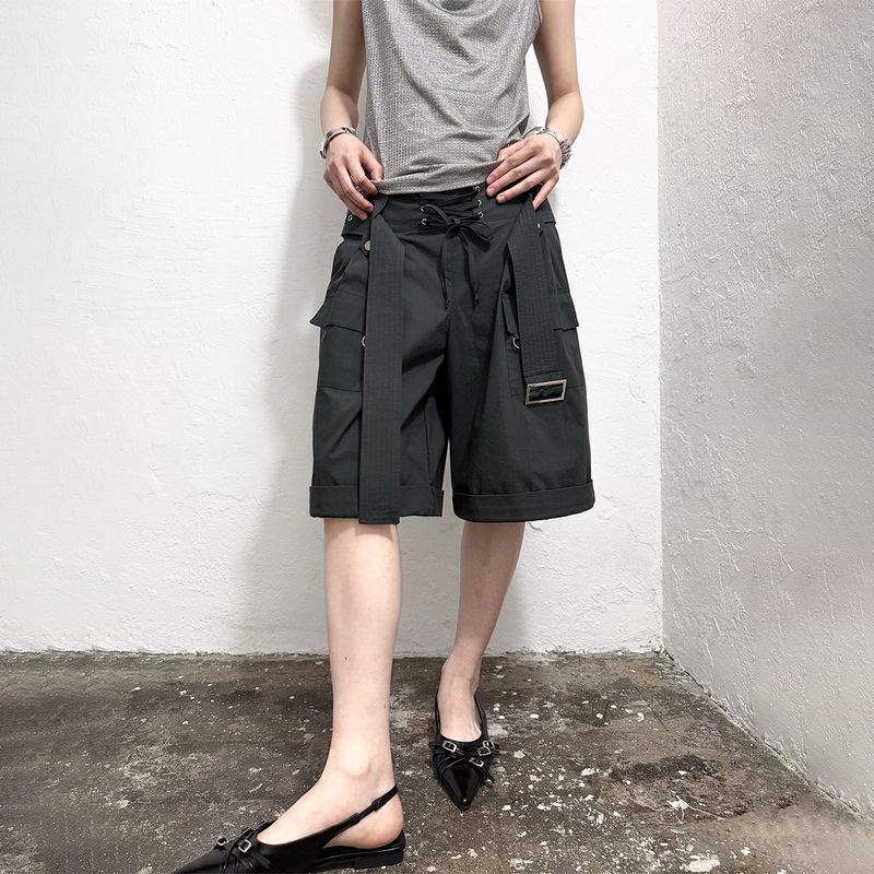 Still Lethardy（スティル レサーディ）の「レースアップ カーゴカフショーツ（パンツ）」