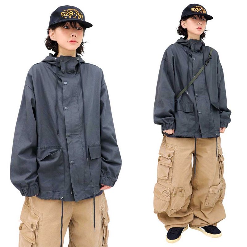 Oversized Vintage Hooded Field Jacket