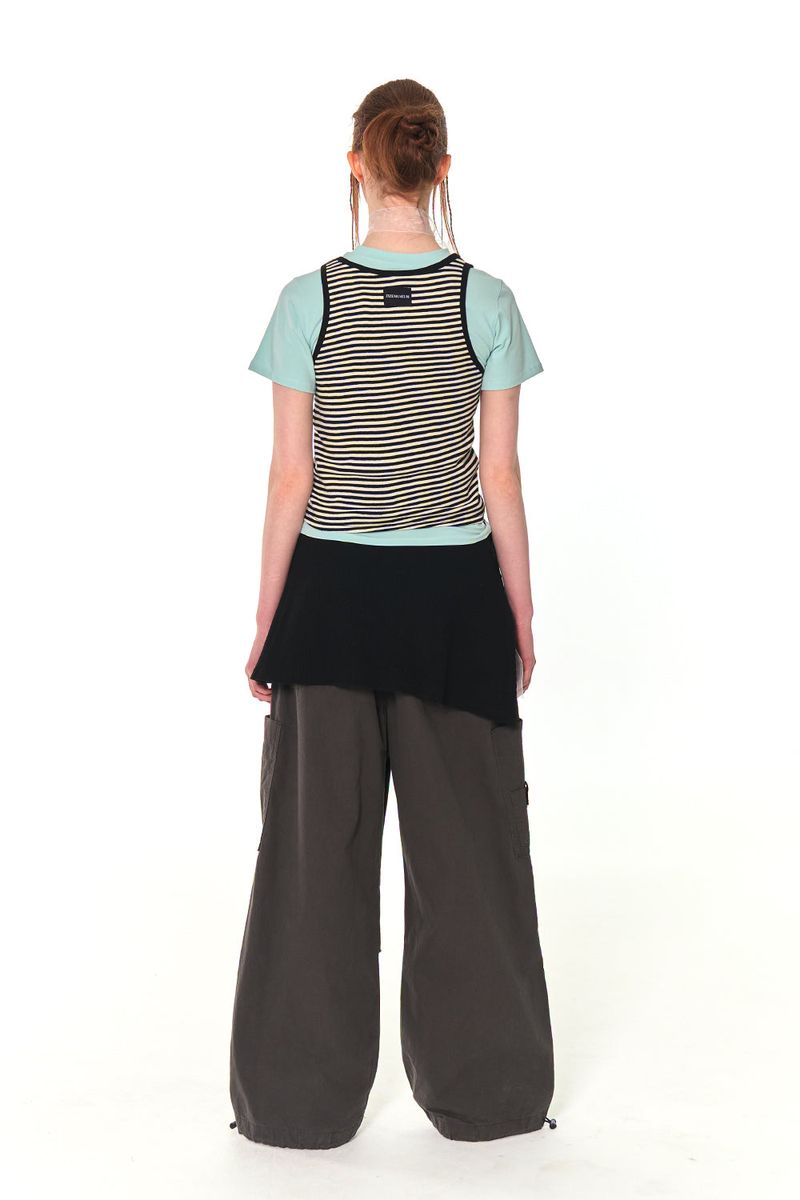 STRIPE SLEEVELESS (WHITE)