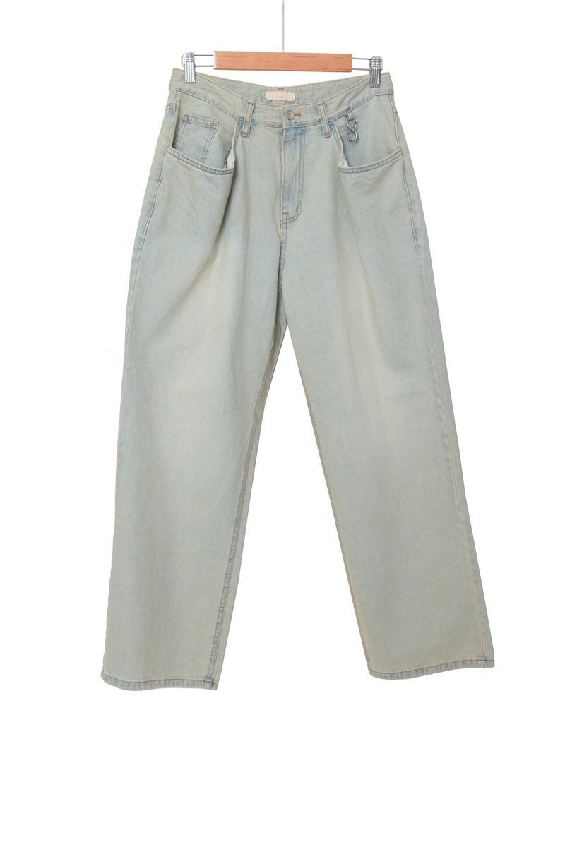 keyring wide denim pants