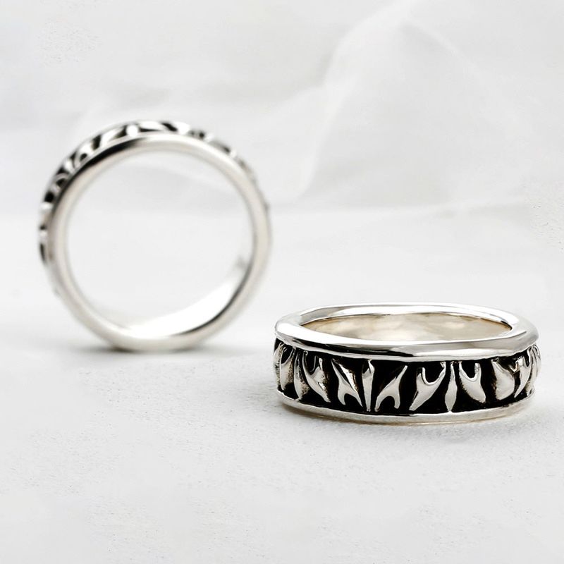 SVR-S601 Silver 925 Geometric Silver Ring 