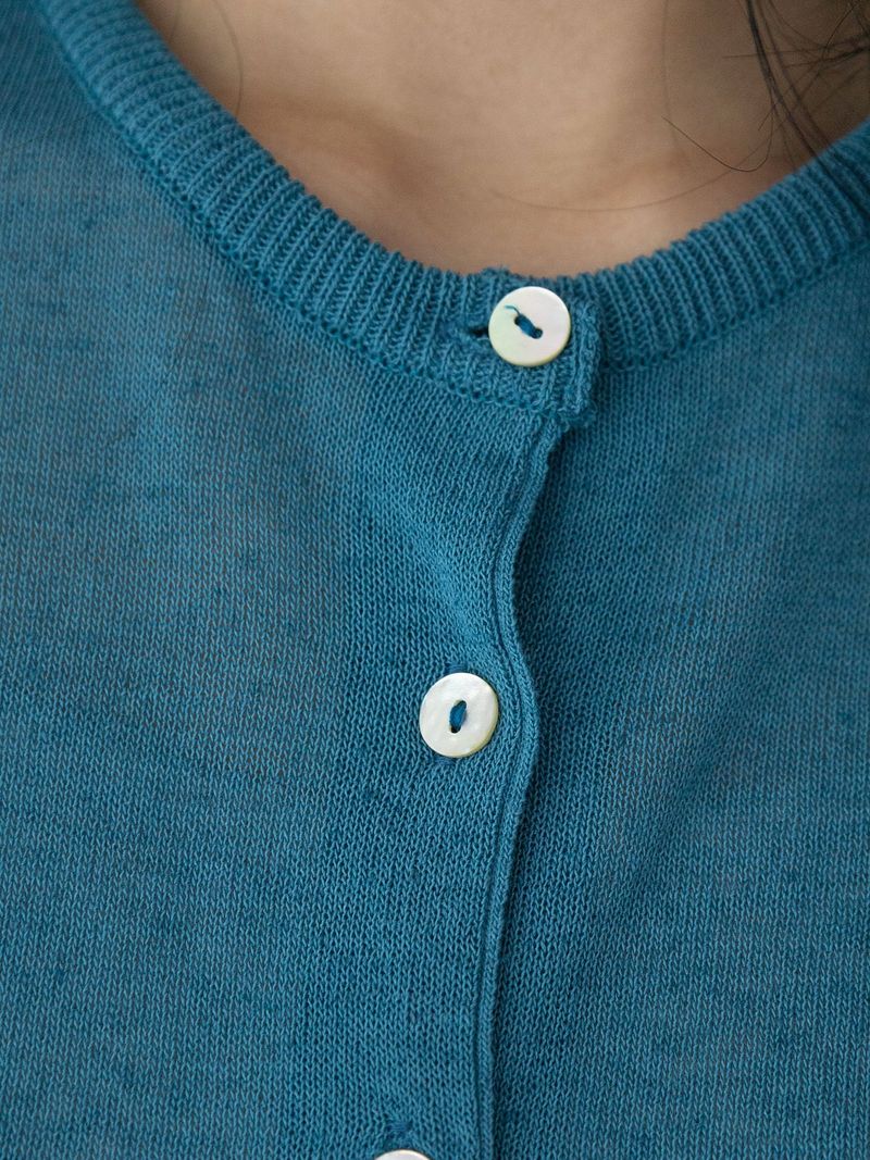 Romin Round Neck Knit Cardigan