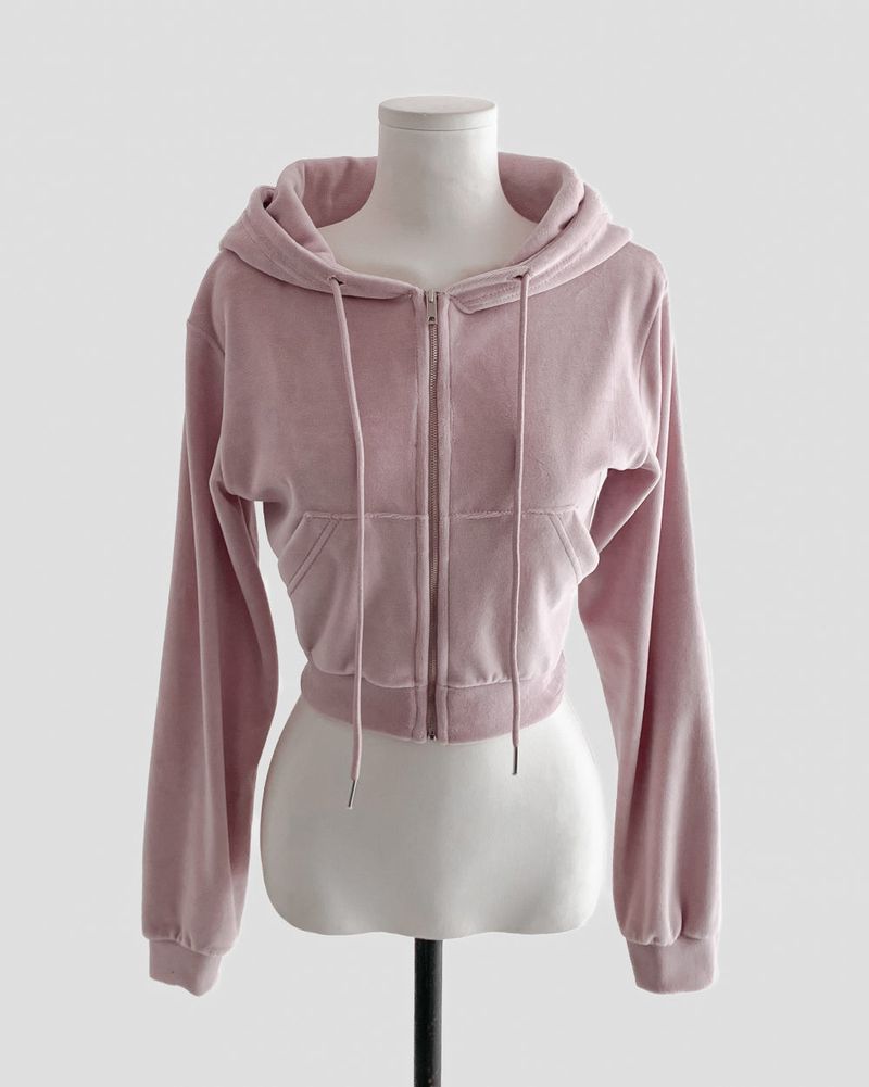 nini velvet crop hood JP