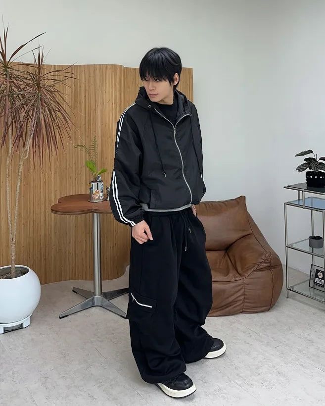 Diven Zipper Cargo Training Pants