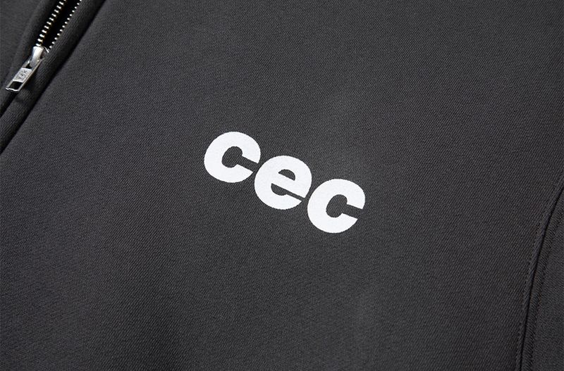 CEC ZIP-UP HOODIE(CHARCOAL)