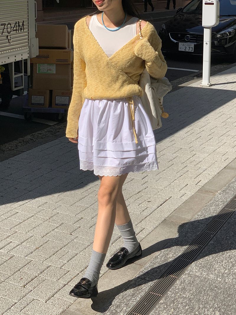 [MADE] Epo Lace Mini Skirt