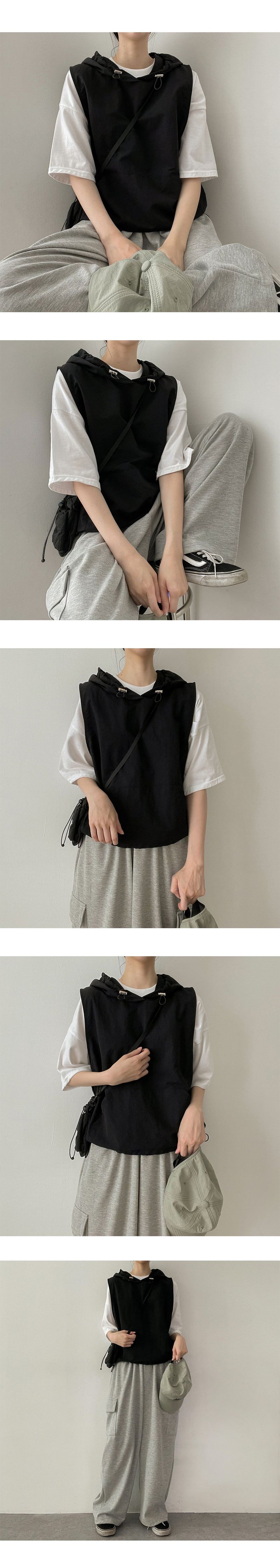 Wins Nylon String Cropped Vest