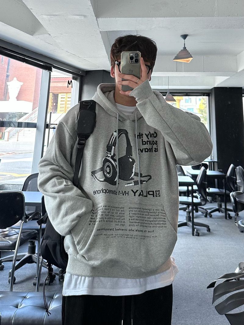 NEVERDOWHY（ネバードゥワイ）の「never headset printing loosefit hoody（Tops）」