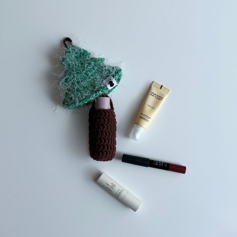[MADE] Étang Lip balm keyring | Christmas Tree