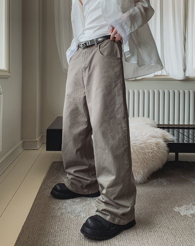 2PLAN(ツープラン)の「Robed Quad Pocket Wide Cotton Pants(Pants)」