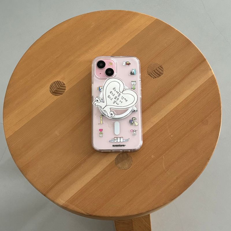 [MagSafe phone case] Color distorted cat phone case