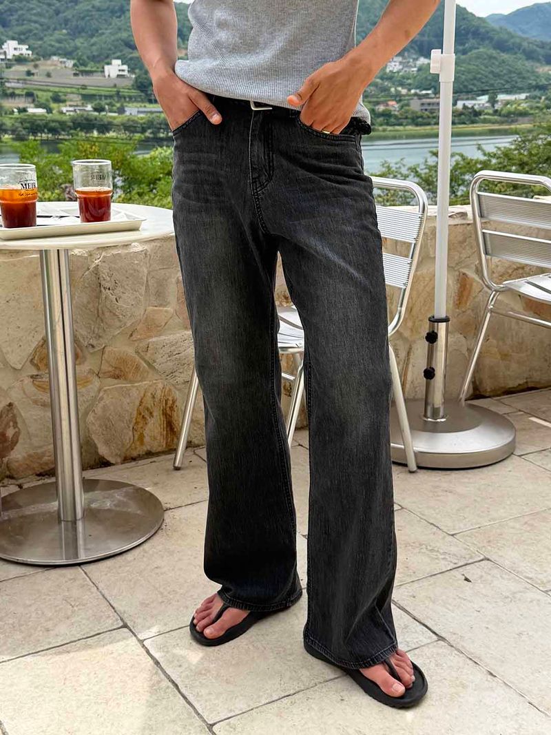 LAURANT（ロラン）の「Stone washing cool ever flare pants(3color)（Pants）」