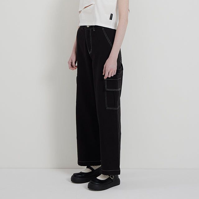 BLACK COLOR CARGO PANTS