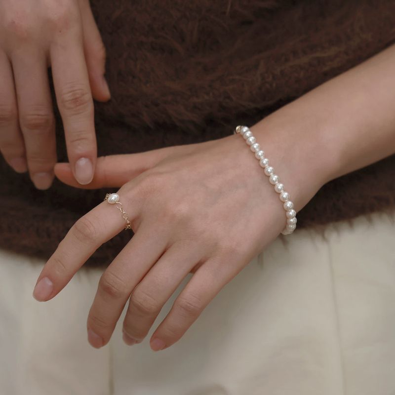 Less is more(レスイズモア)の「5mm pearl bracelet (S size)(Accessories)」